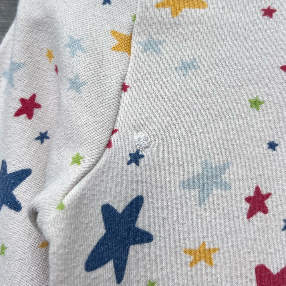 Moon & Back Hanna Andersson Star Patterned Crewneck Cotton Sweatshirt Size 3 - Picture 3 of 6